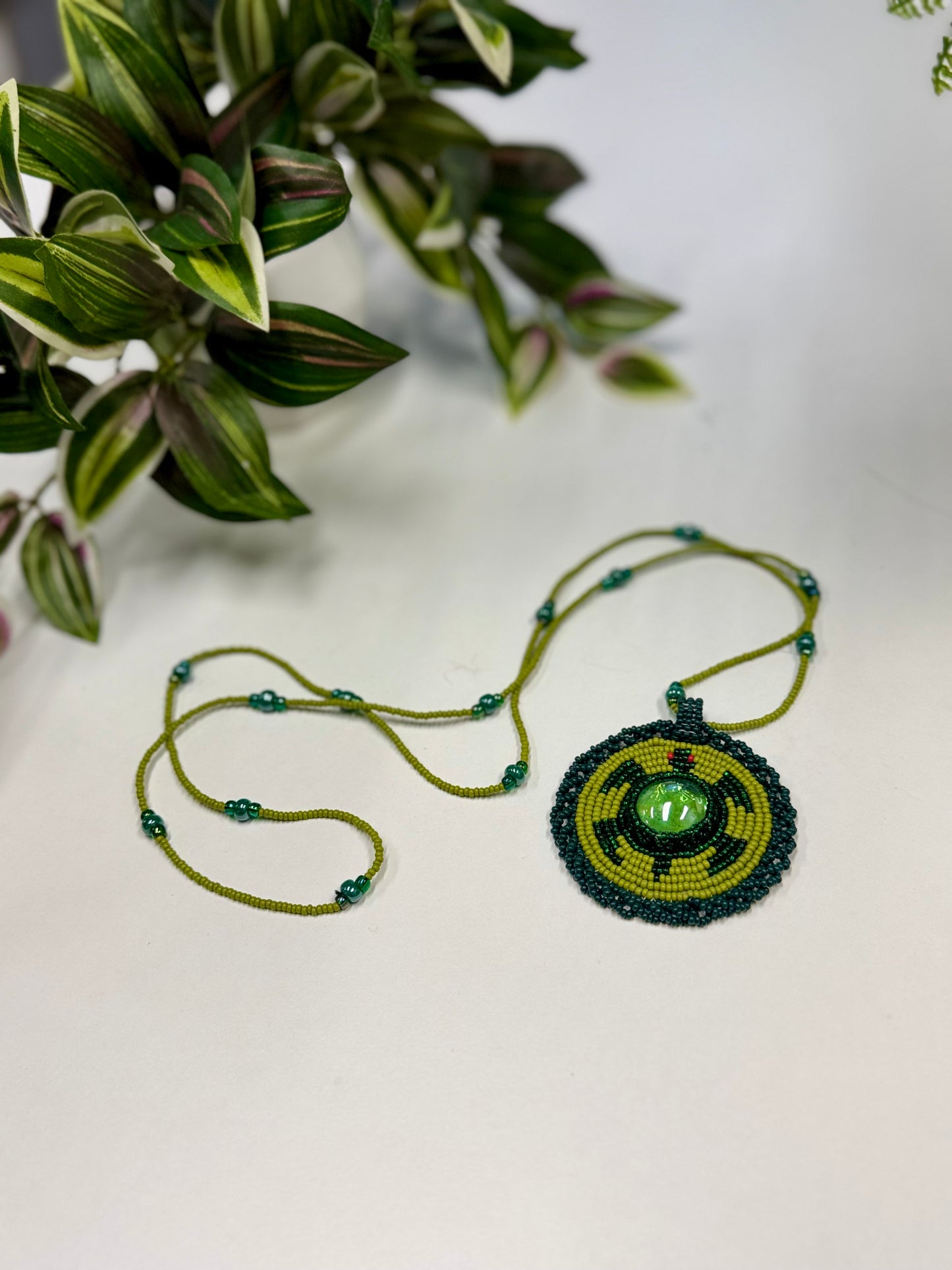 Beaded Turtle Necklace