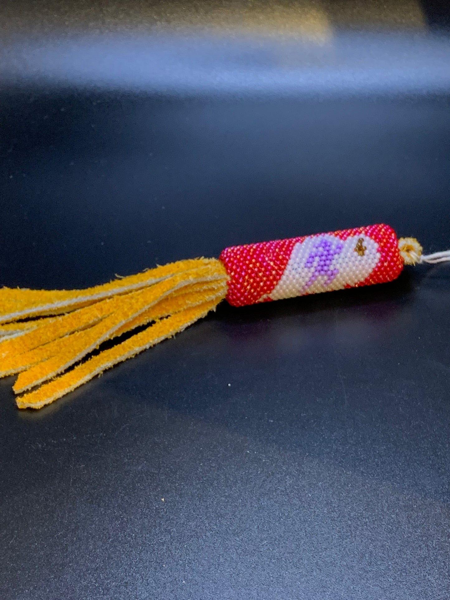 Robert Horse - Runner's Beaded Keychain - Intertribal Creatives by Running Strong for American Indian Youth
