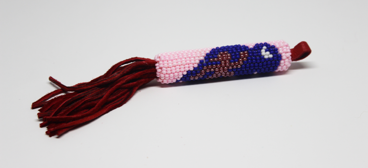 Robert Horse - Runner's Beaded Keychain - Intertribal Creatives by Running Strong for American Indian Youth
