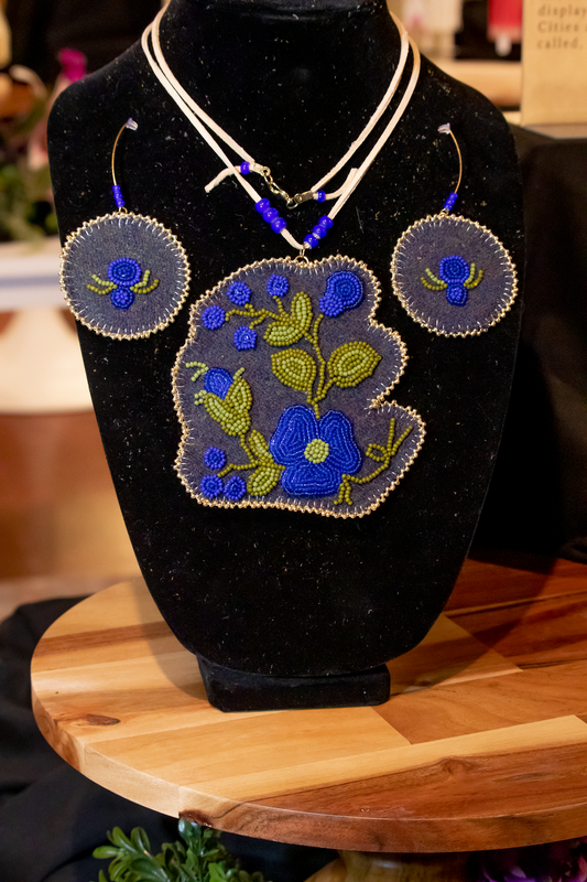 S.A. Lawrence - Michif Medallion and Earring Set