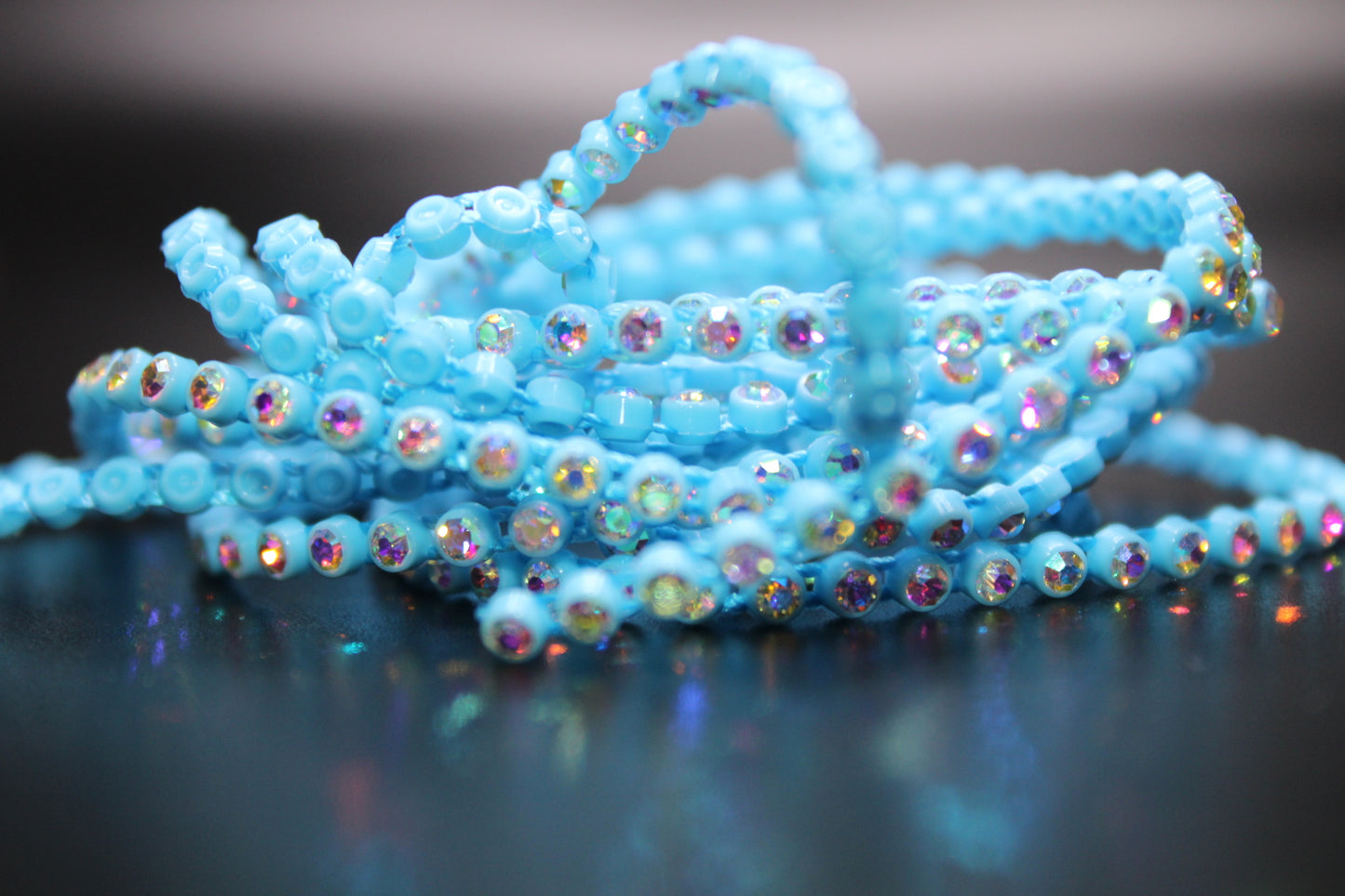 Plastic Banding w/ Gems for Beading