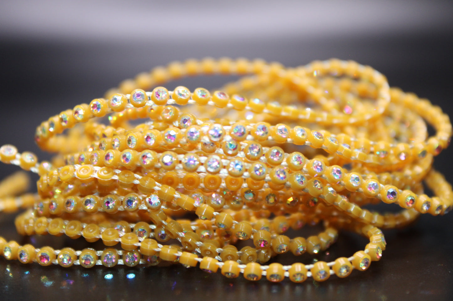 Plastic Banding w/ Gems for Beading