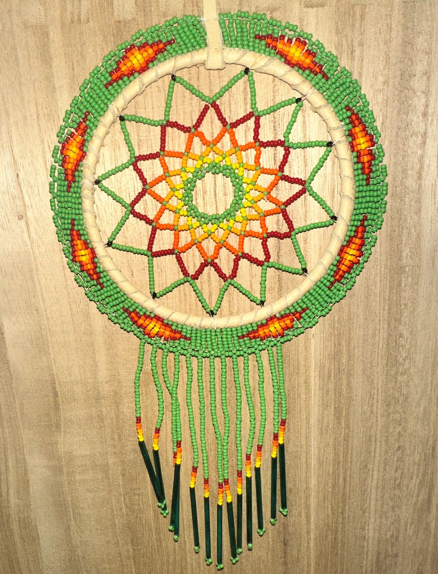 Beaded Dreamcatcher - Green