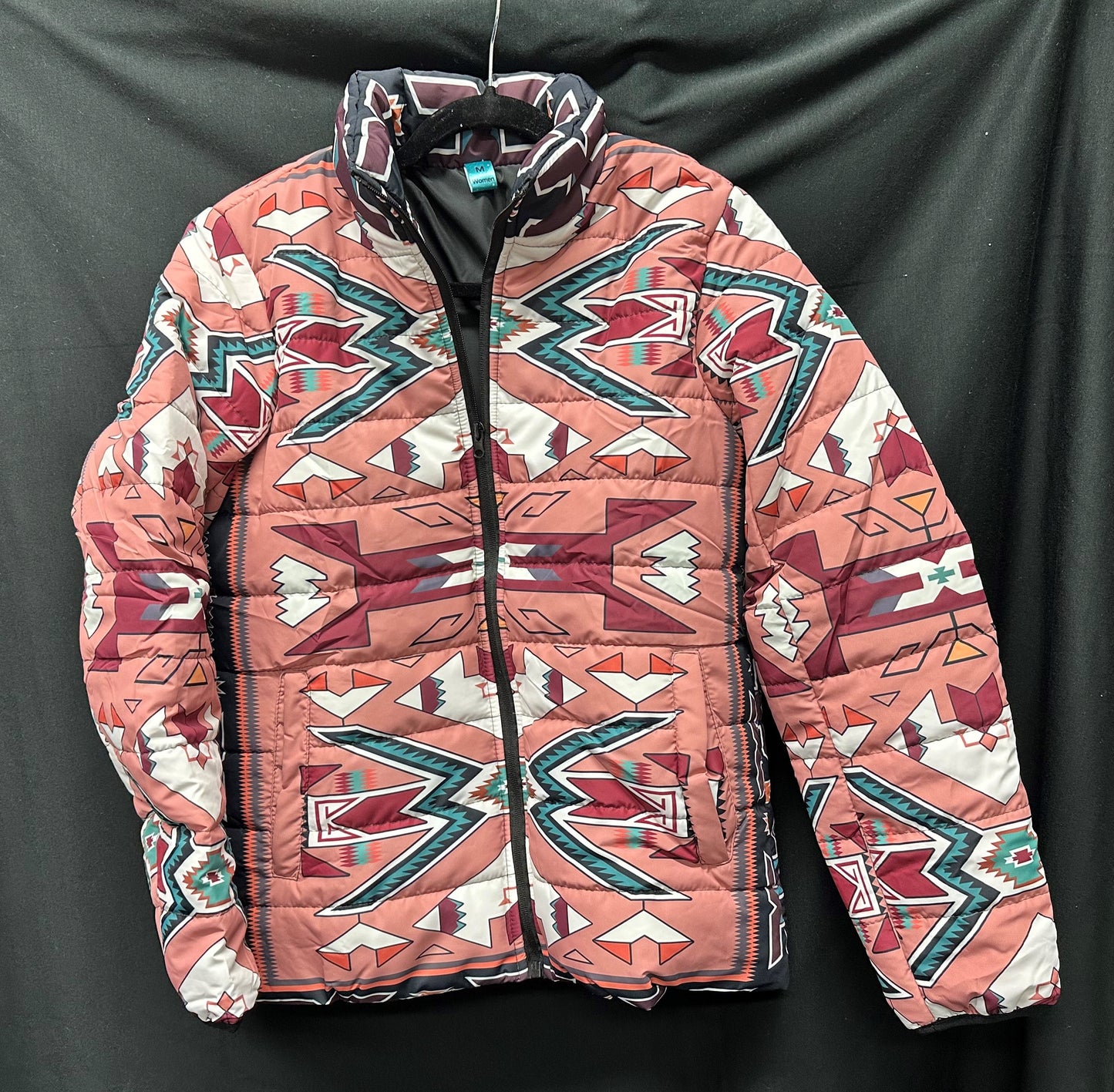 Womens Geometric Padded Jacket