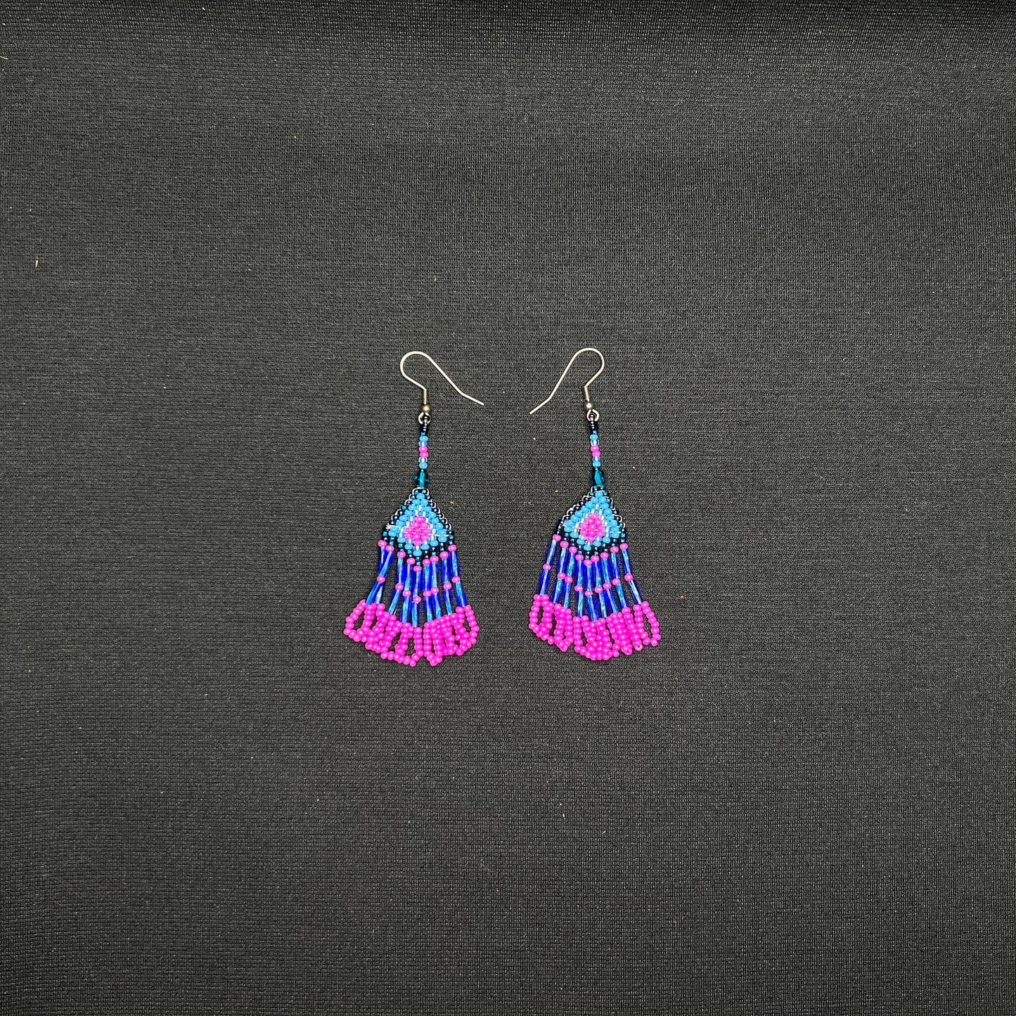 All Relations United - Beaded Earrings with Tassel Fringe