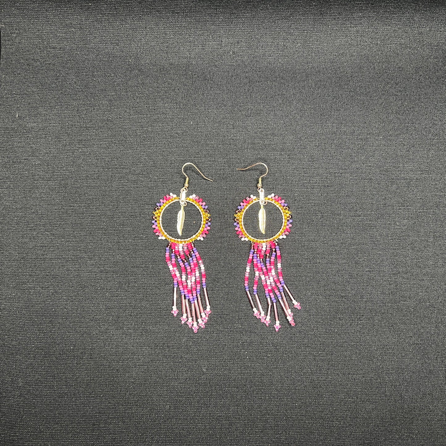 All Relations United - Beaded Dreamcatcher Earrings