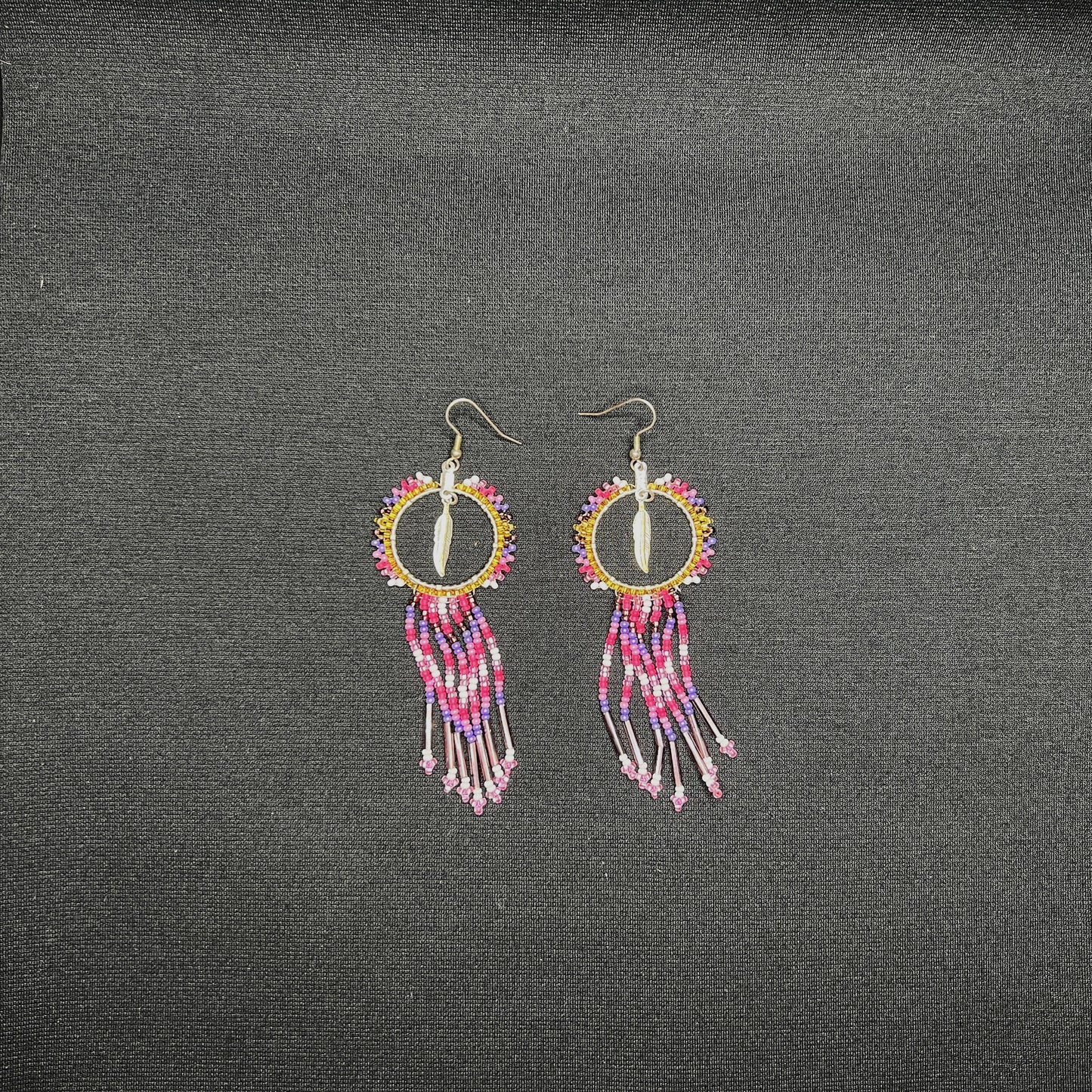 All Relations United - Beaded Dreamcatcher Earrings