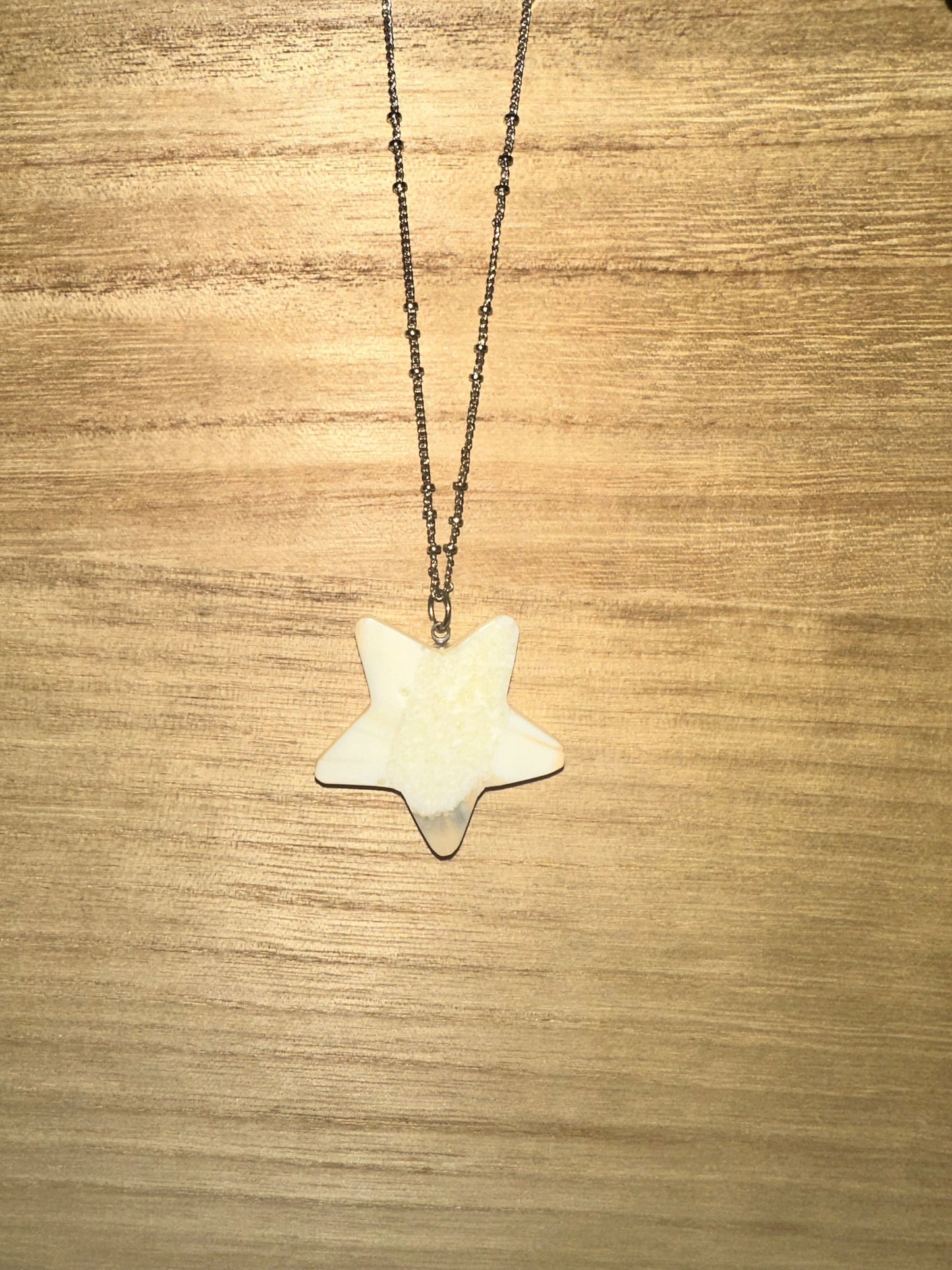 Punguk Ivory Star Necklace - Fossil Walrus Ivory