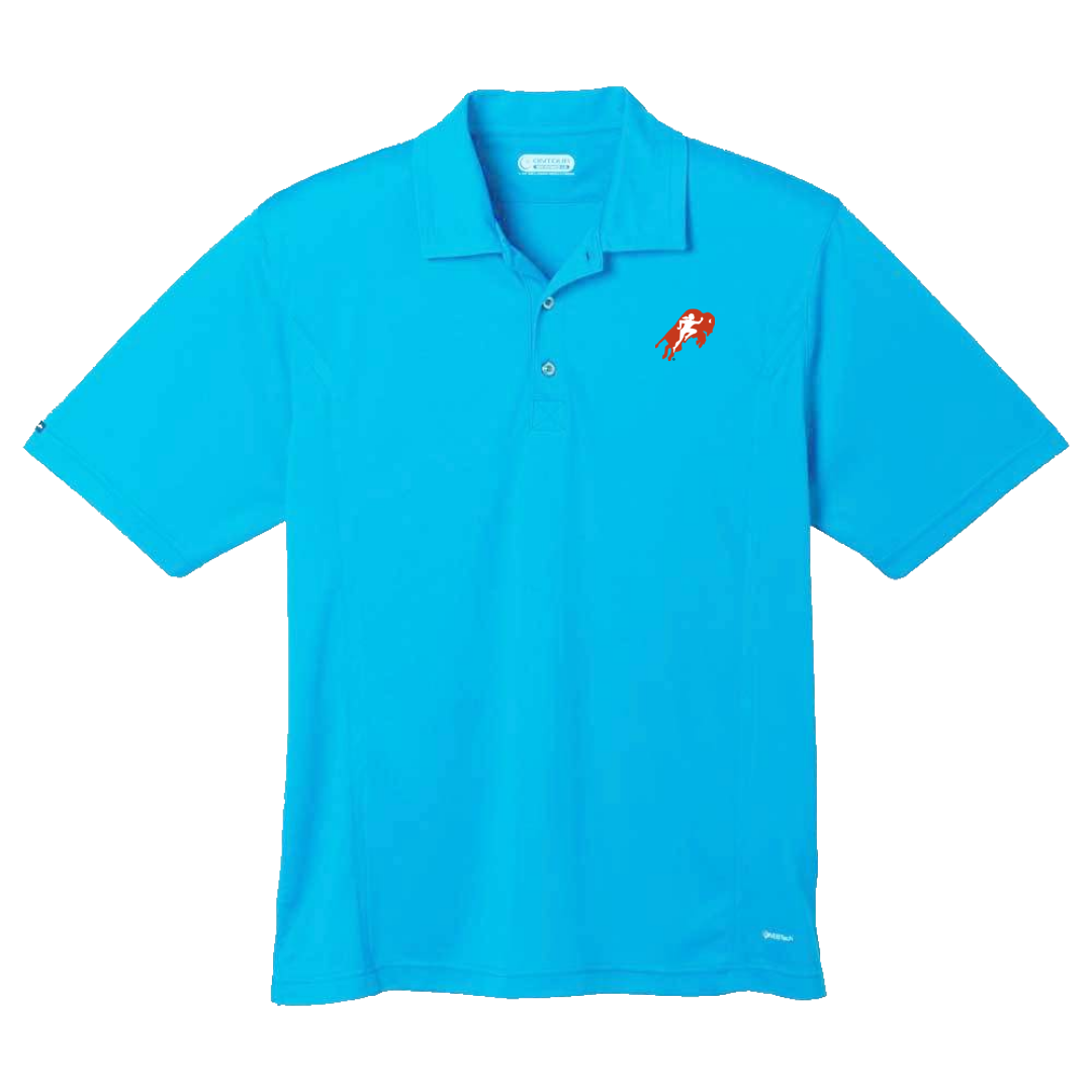 Mens Turquoise Polo Shirt - Intertribal Creatives by Running Strong for American Indian Youth