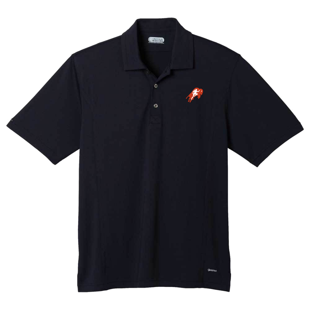 Mens Black Polo Shirt - Intertribal Creatives by Running Strong for American Indian Youth