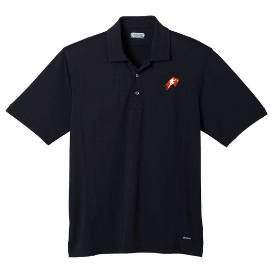 Mens Black Polo Shirt - Intertribal Creatives by Running Strong for American Indian Youth