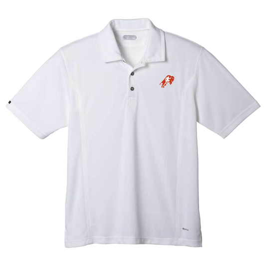 Mens White Polo Shirt - Intertribal Creatives by Running Strong for American Indian Youth