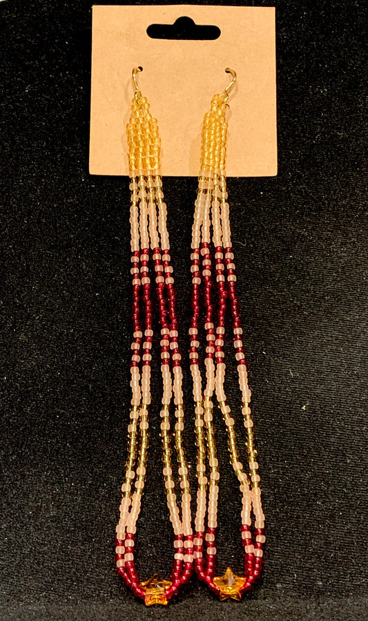 Loretta Cook - Beaded Fringe Earrings