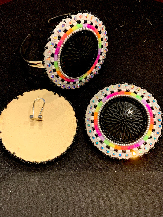 Germaine Thompson - Beaded Earring and Bracelet Set