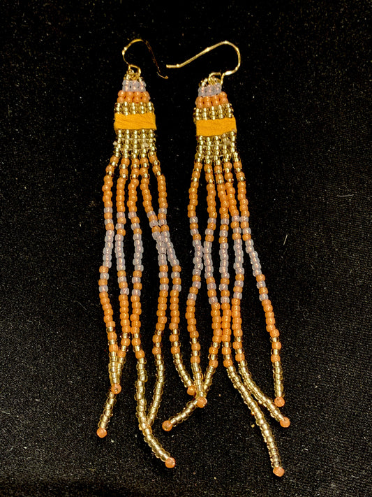 Loretta Cook - Beaded Fringe Earrings