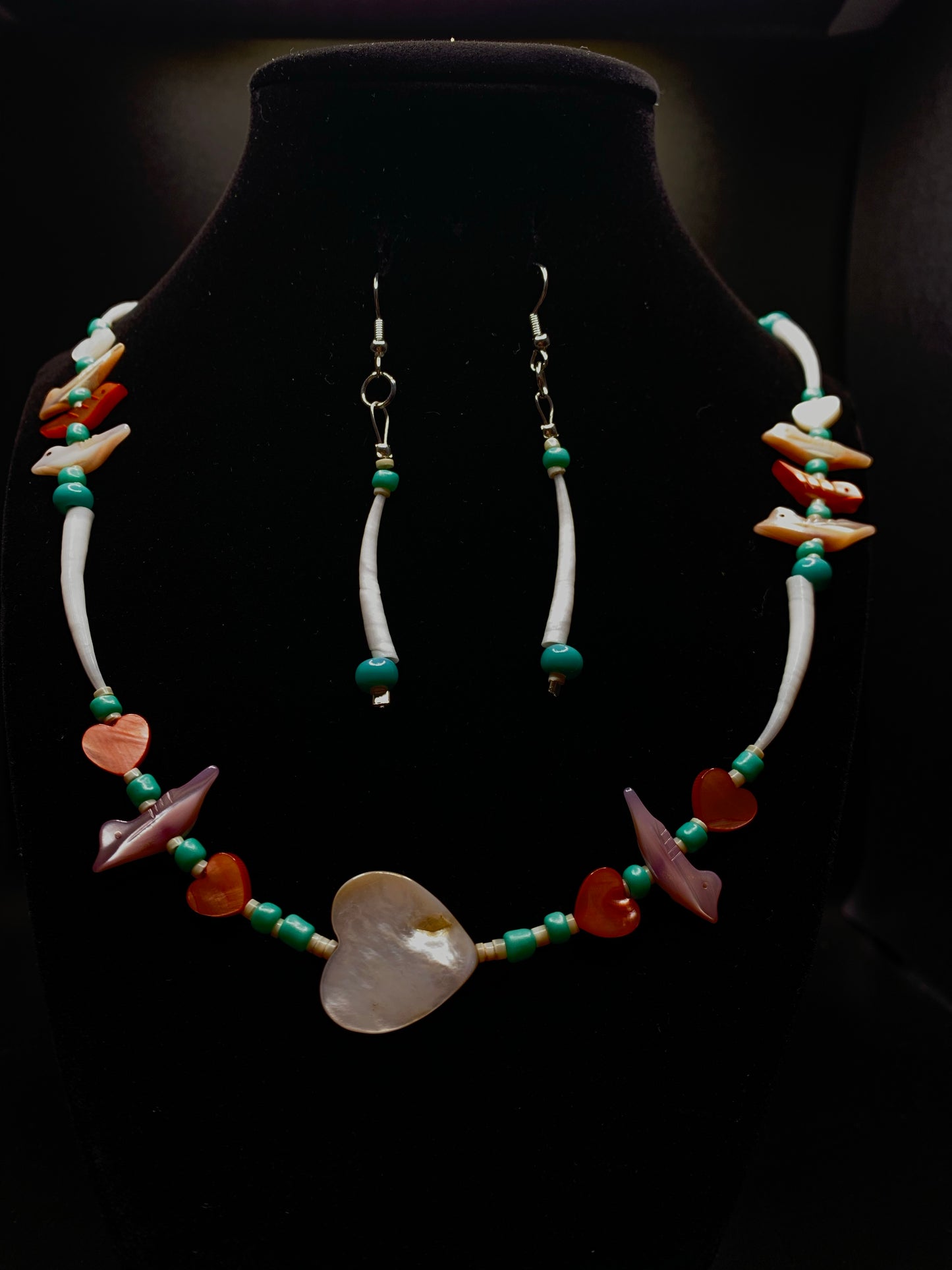 Amaris Makes Good - Dentalium Necklace/Earring Set