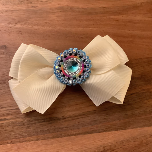 Germaine Thompson -  Large Beaded Bow Tie Hair Clip